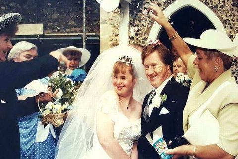 Maryanne and Tommy married in front of 250 of their friends and family at the church 