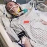 brie laying in hospital bed unconscious