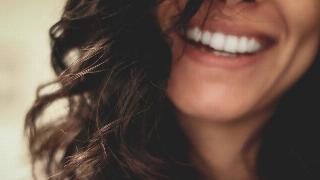 close up of woman's smile