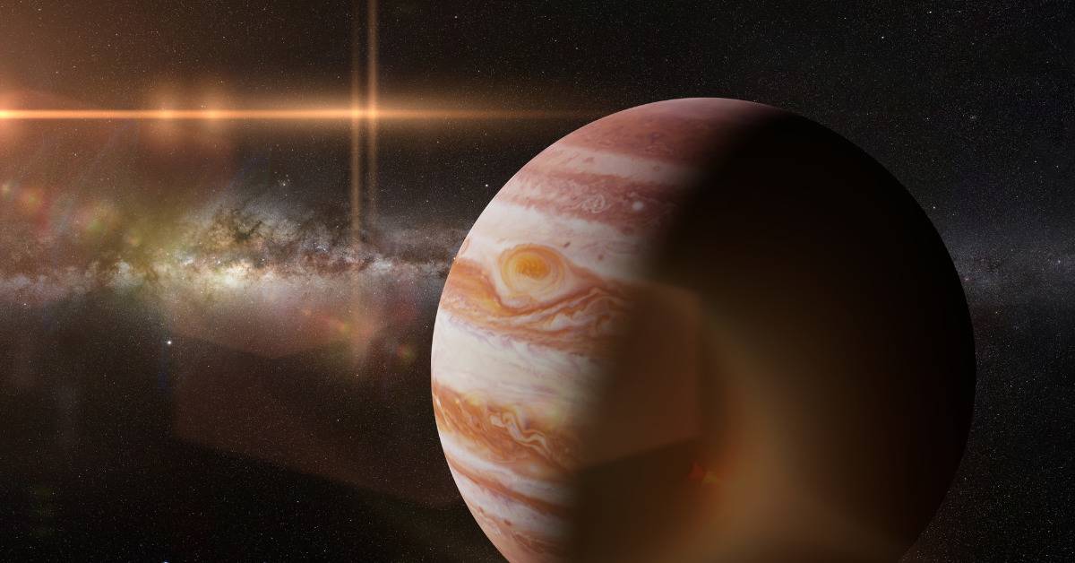 Jupiter Planet in galaxy