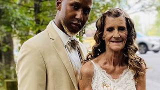 Quran McCain and Cheryl McGregor on their wedding day