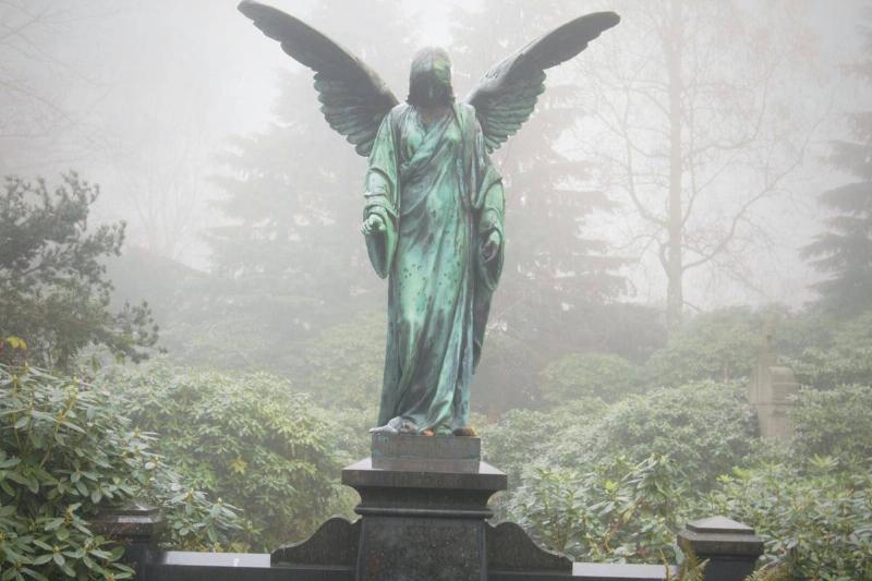 Angel Statue in park