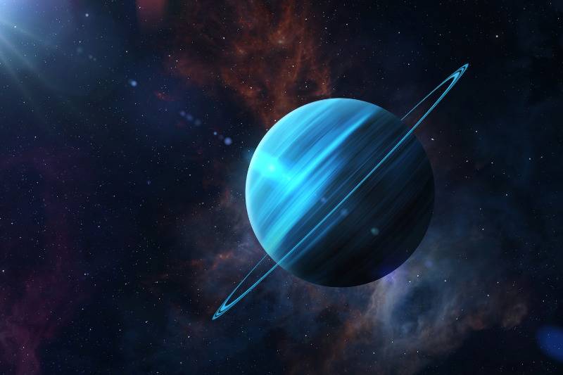 Planet Uranus in the galaxy