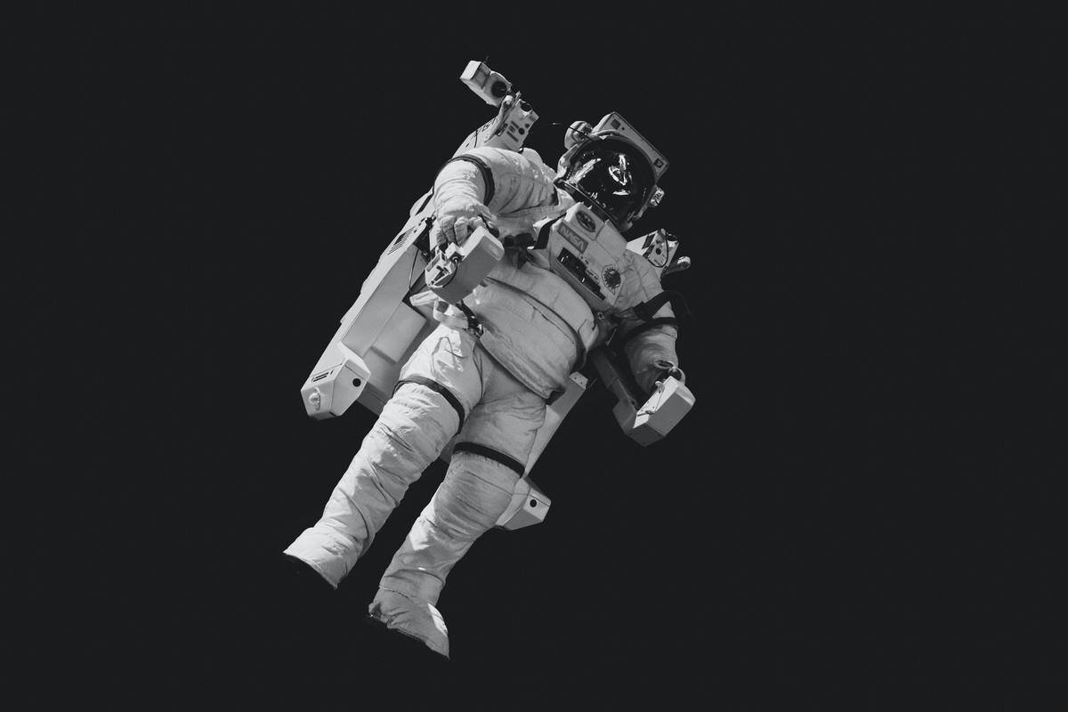 Astronaut floating in Space