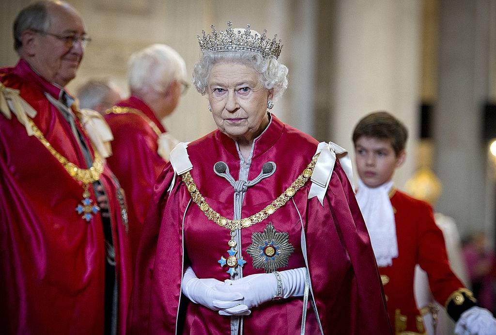 LONDON, UNITED KINGDOM - MARCH 07: Queen Elizabeth II attends a service for the Order of the British Empire at St Paul's Cathedral on March 7, 2012 in London, England.