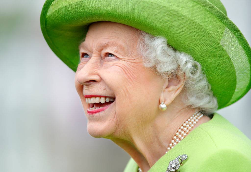 EGHAM, UNITED KINGDOM - JULY 11: (EMBARGOED FOR PUBLICATION IN UK NEWSPAPERS UNTIL 24 HOURS AFTER CREATE DATE AND TIME) Queen Elizabeth II attends the Out-Sourcing Inc. Royal Windsor Cup polo match and a carriage driving display by the British Driving Society at Guards Polo Club, Smith's Lawn on July 11, 2021 in Egham, England
