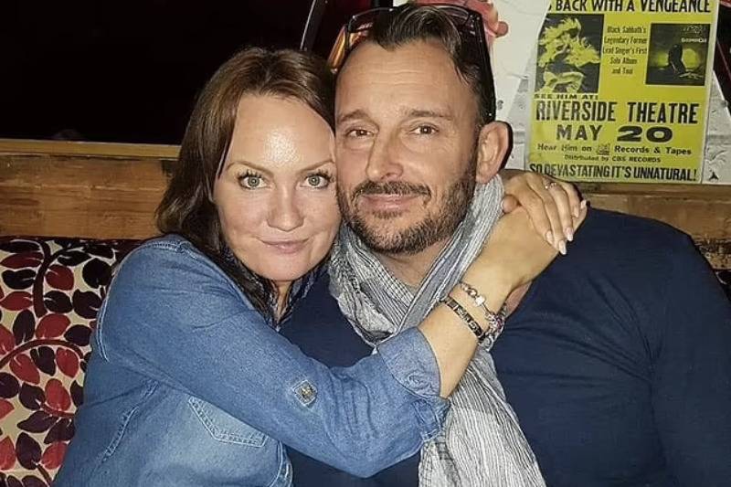 amie met her 48-year-old husband Daniel (both pictured) when she was a teenager, but the pair, despite being 'best friends' for a long time didn't start dating until 2014