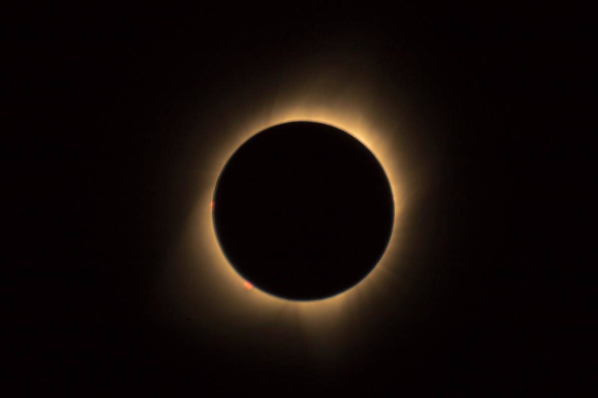 Sun hidden by solar Eclipse 