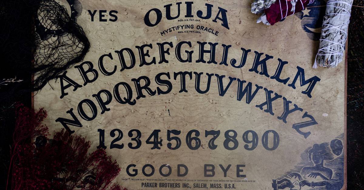Ouija board from the front