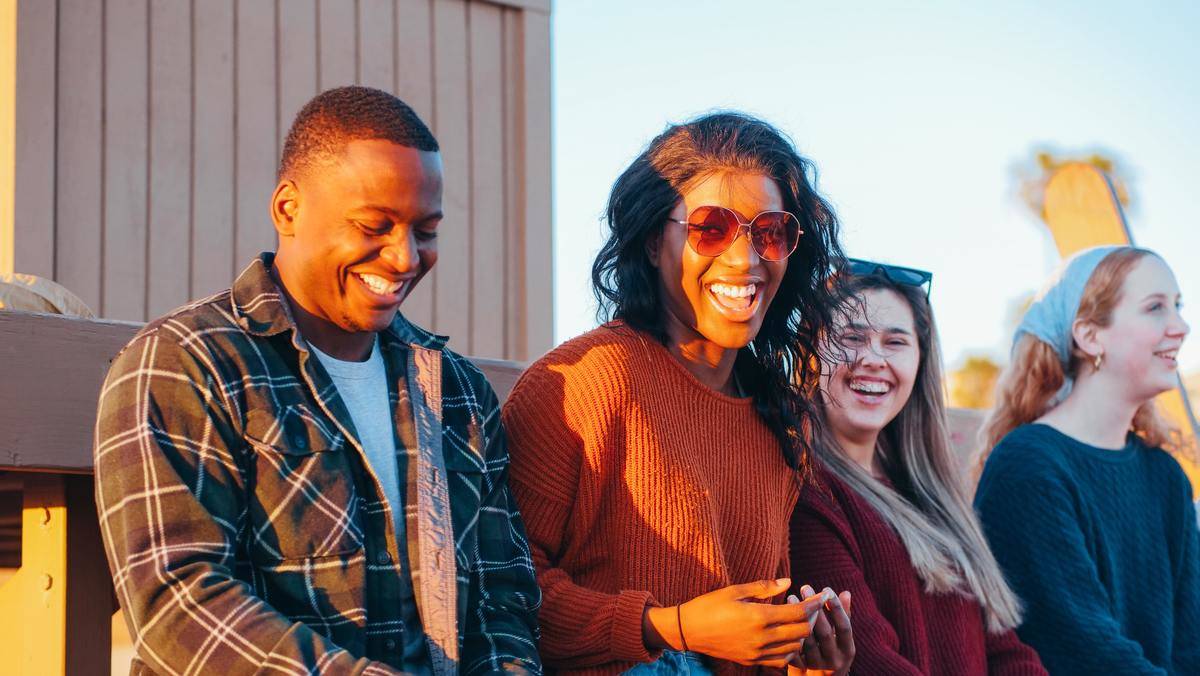 A group of people smiling.