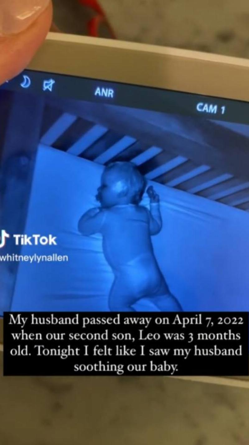 The video of Leo in his crib with the orb of light on his head.