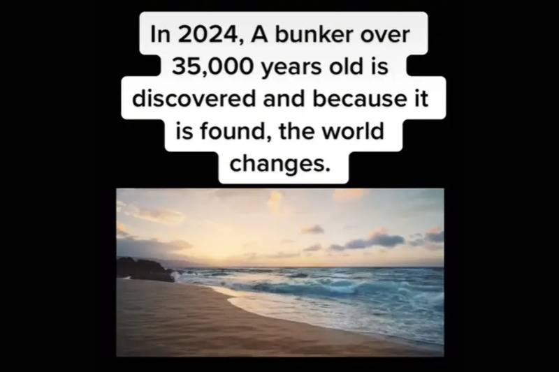 tiktok bunker screenshot about how it will be discovered