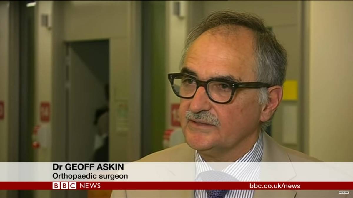 Dr. Askin speaking to BBC News