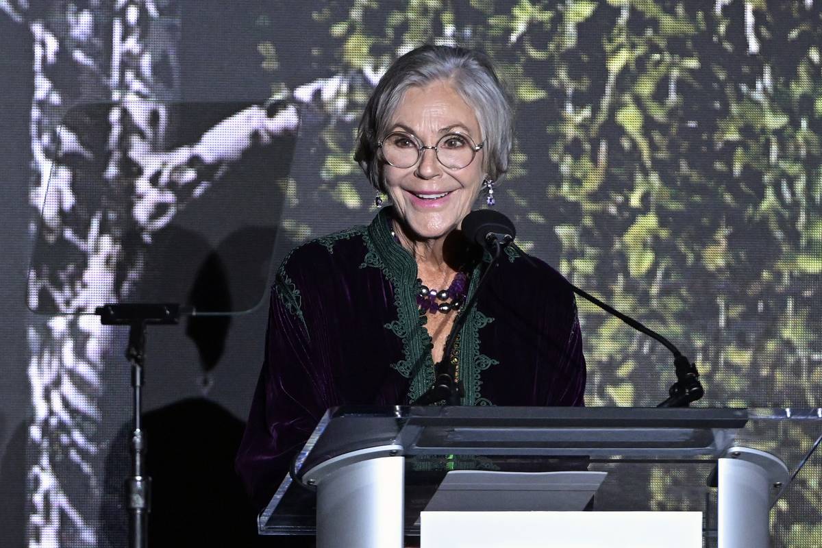 Alice Walton speaks onstage during the Getty Medal Dinner 2022 at Getty Center on October 03, 2022 in Los Angeles, California.