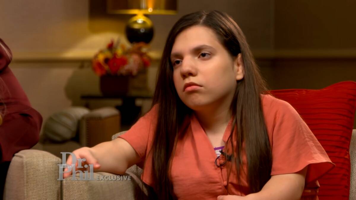 Natalia as she appeared on Dr. Phil.