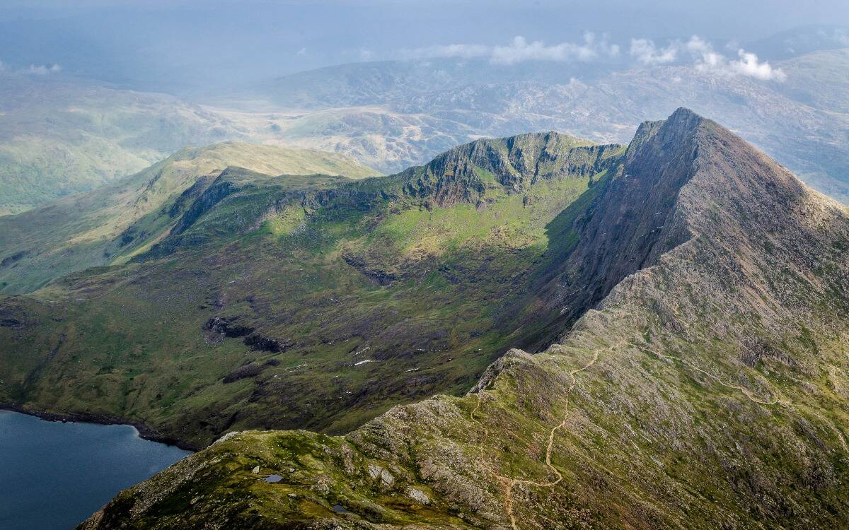 A mountain range in Wales.