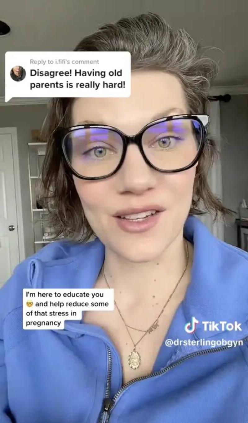 A screenshot from Dr. Sterling's TikTok.
