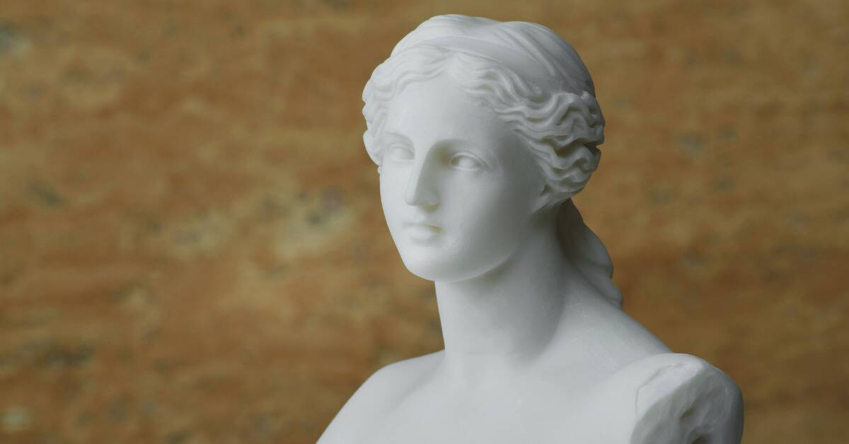A bust of the goddess, Aphrodite.