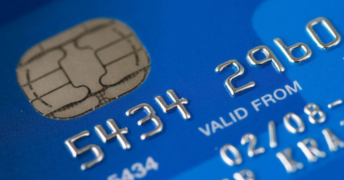 A closeup of a credit card.