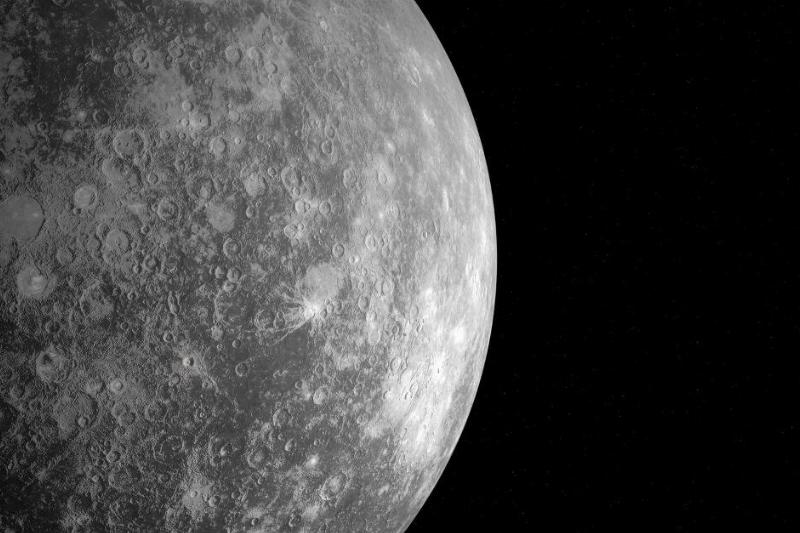 A close shot of Mercury.