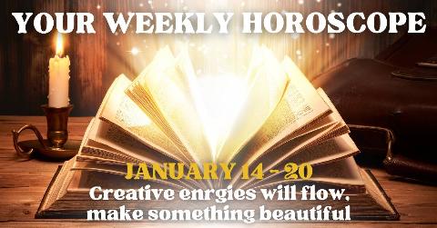 A large book that's open, pages fanning, golden sparkles and magic erupting from the center. There's text that reads, 