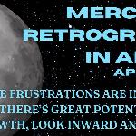 A rendition of Mercury zoomed in and placed atop a starry background. There's light blue text that reads, 