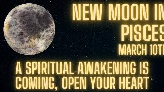 An illustration of a moon against a starry sky, glowing yellow text reads, 