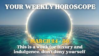 A ring of light atop a large body of water appears as a portal to the depths below, hanging suspended above the surface. There's text atop this image that reads, 