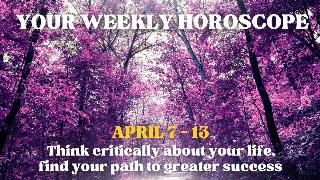 A background of pink-leaved trees against a bright sky has white text on top that reads, 