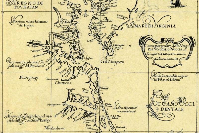 Map of Old and New Virginia