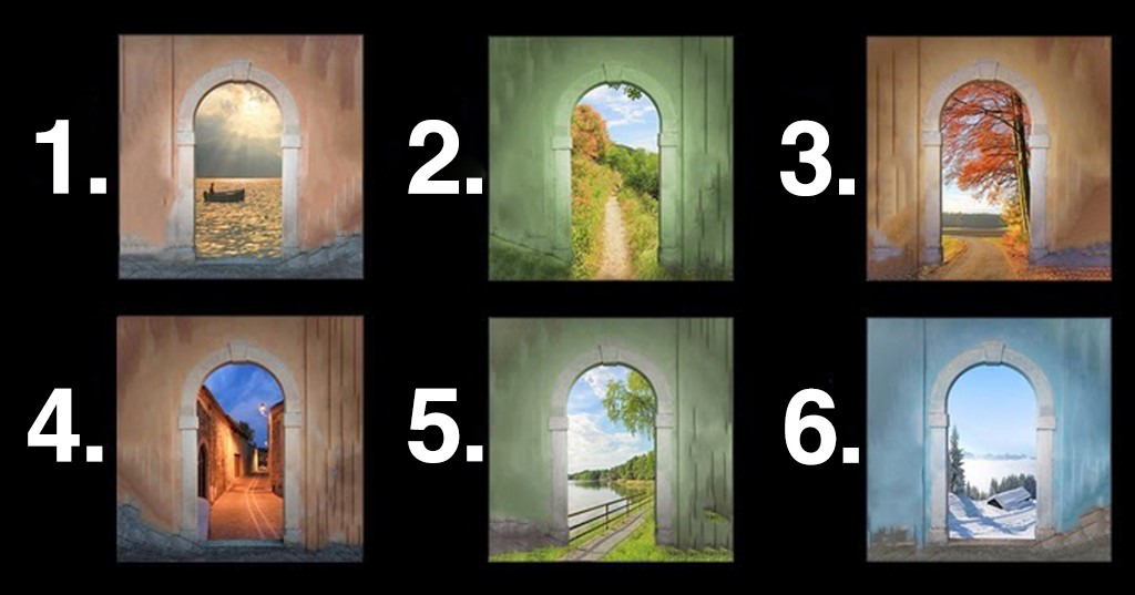 Pick a door from the picture above!