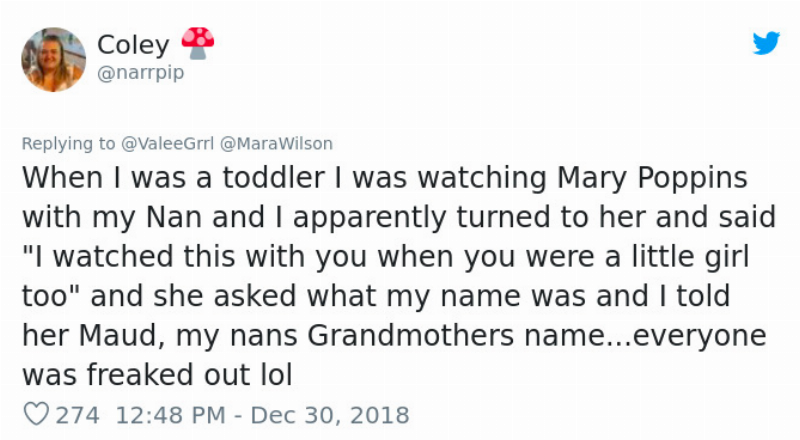 toddler said that she was grandma's mom