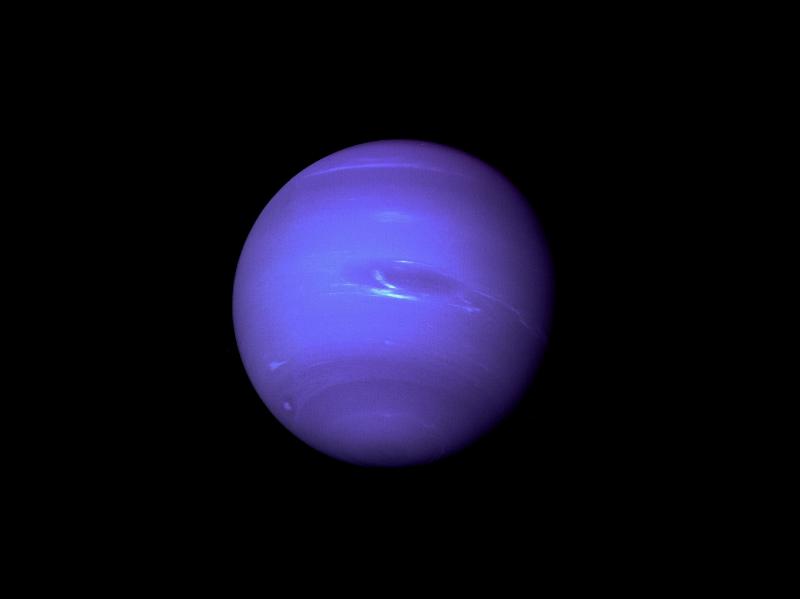 Neptune planet in purple
