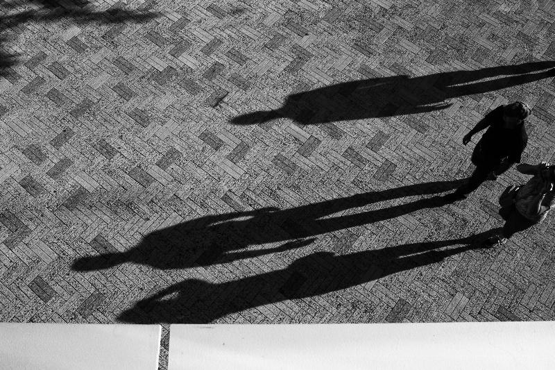 people and their shadows