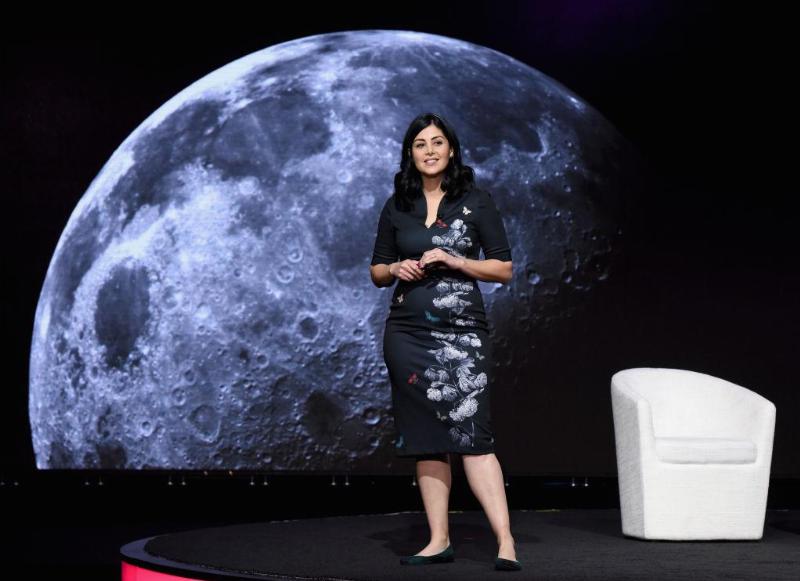 DANA POINT, CA - FEBRUARY 07: Mars 2020 Arm Science Surface Phase Lead Diana Trujillo speaks onstage during The 2019 MAKERS Conference at Monarch Beach Resort on February 7, 2019 in Dana Point, California.