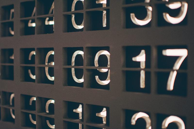 numbers on grid