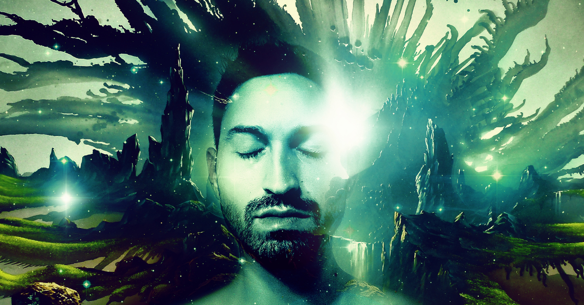 green imagery of man's dream