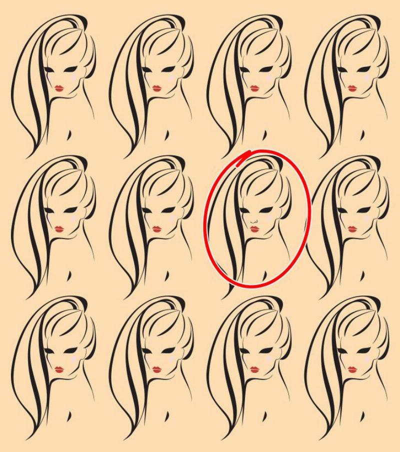 collage of woman with circled answer