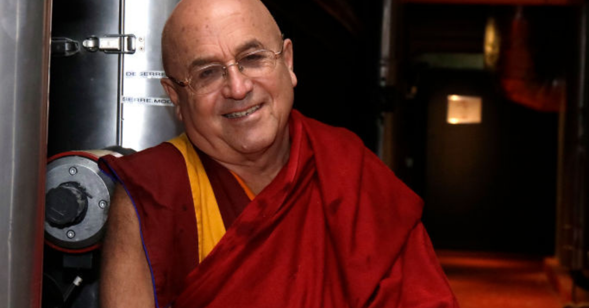 PARIS, FRANCE - 01/12/2017: Philosopher Matthieu Ricard poses during a portrait session in Paris, France on 01/12/2017. 