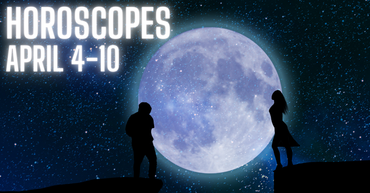 man and woman stand across moon