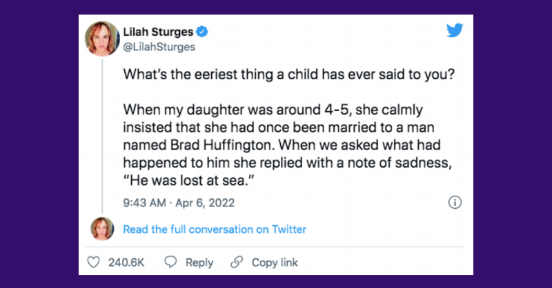 Brad Huffinton lost at sea tweet