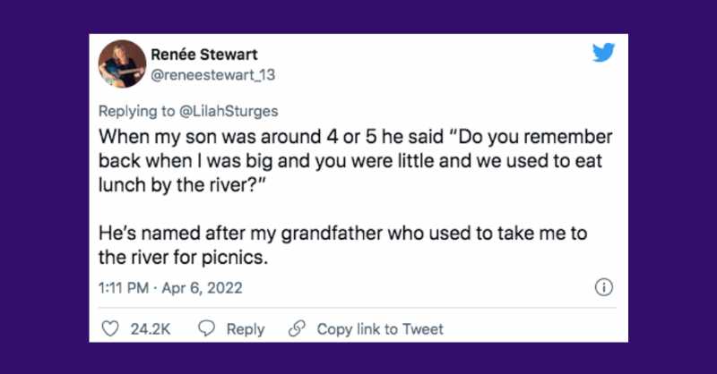 kid believes he is grandfather tweet